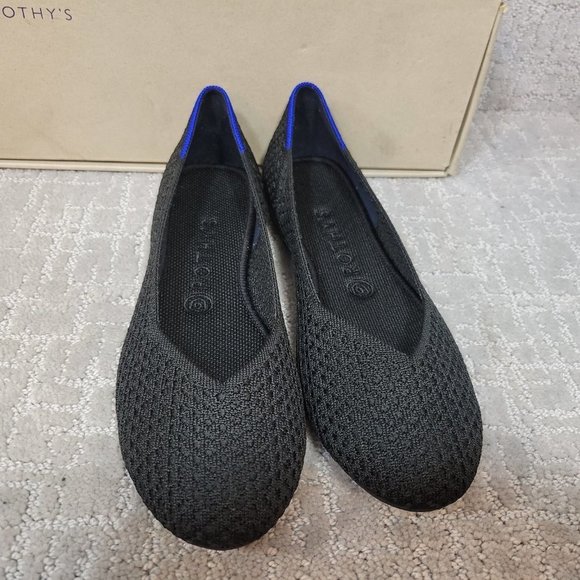 Rothy’s The Flat Womens Size US 9 Black Round Toe Classic Slip On Ballet Flat - Picture 9 of 11